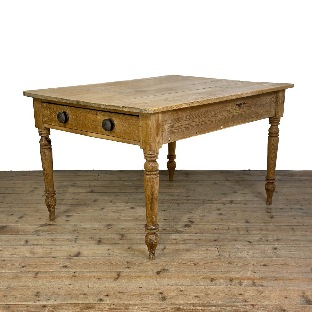 Antique Rustic Pine Kitchen Table