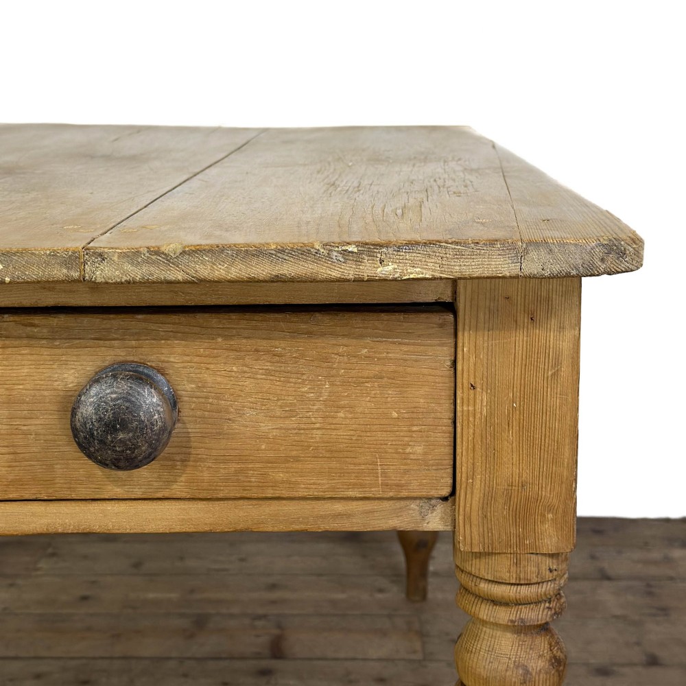 Antique Rustic Pine Kitchen Table View II