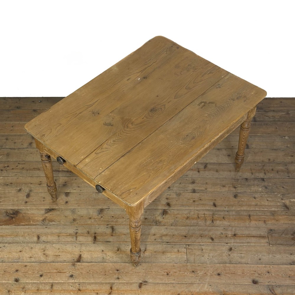 Antique Rustic Pine Kitchen Table View IV