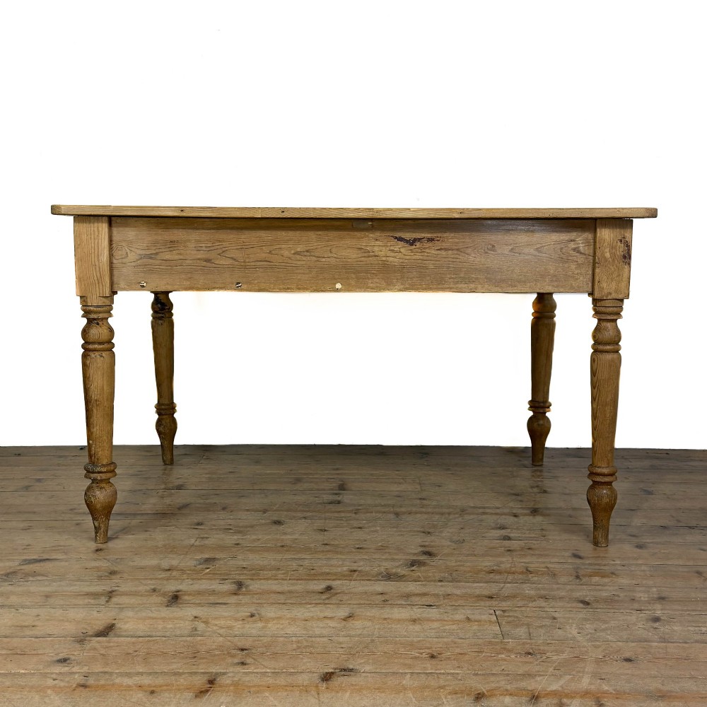 Antique Rustic Pine Kitchen Table View V