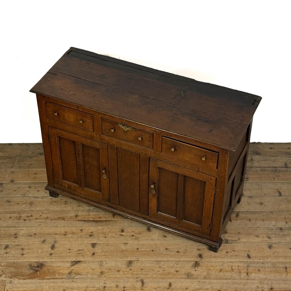 Antique 18th Century Oak Dresser Base View II