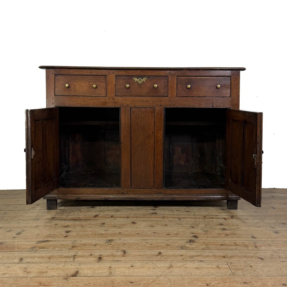 Antique 18th Century Oak Dresser Base View III