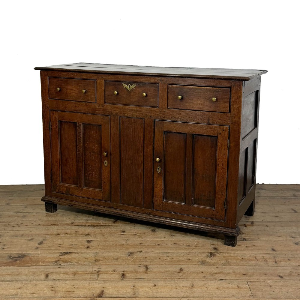 Antique 18th Century Oak Dresser Base View VII
