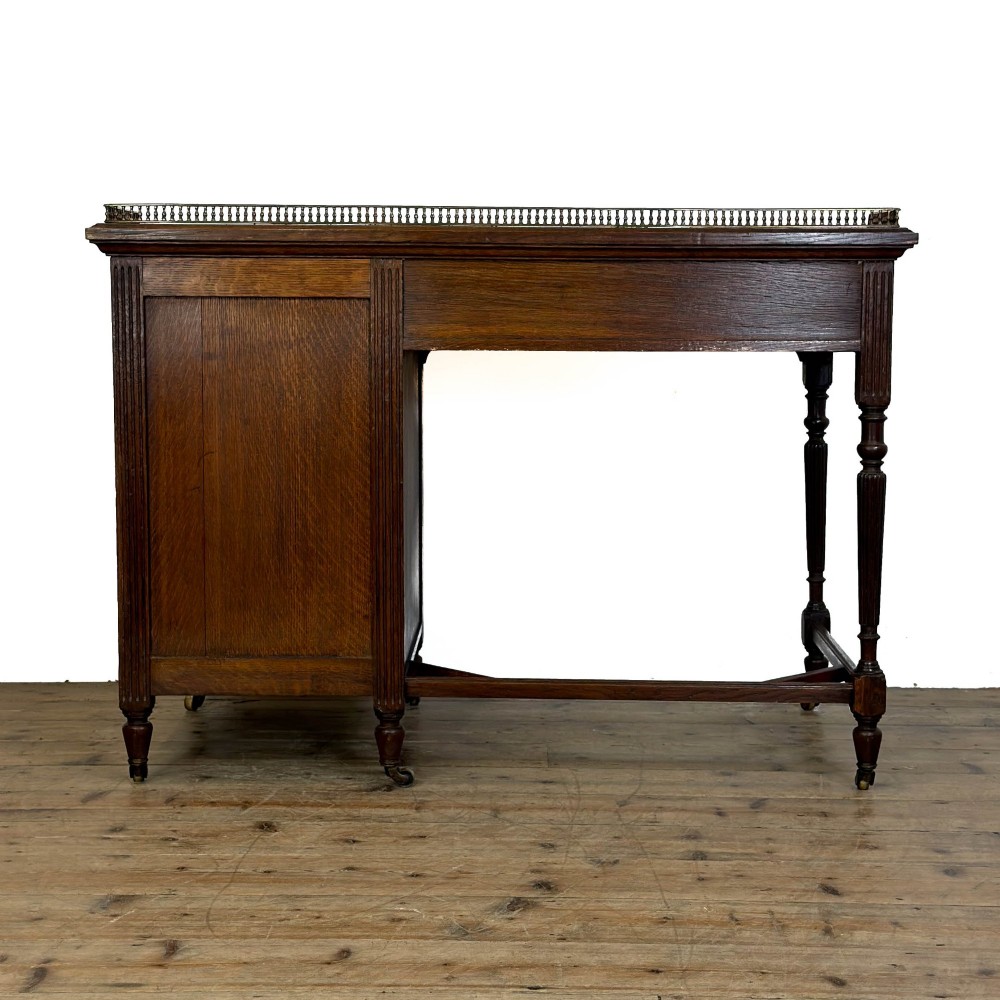 Antique Edwardian Small Writing Desk View VII