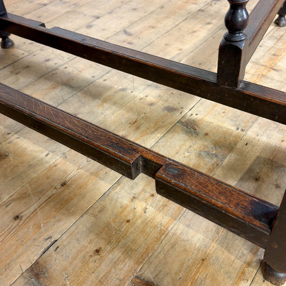 Antique Georgian Oak Gate Leg Dining Table View IV