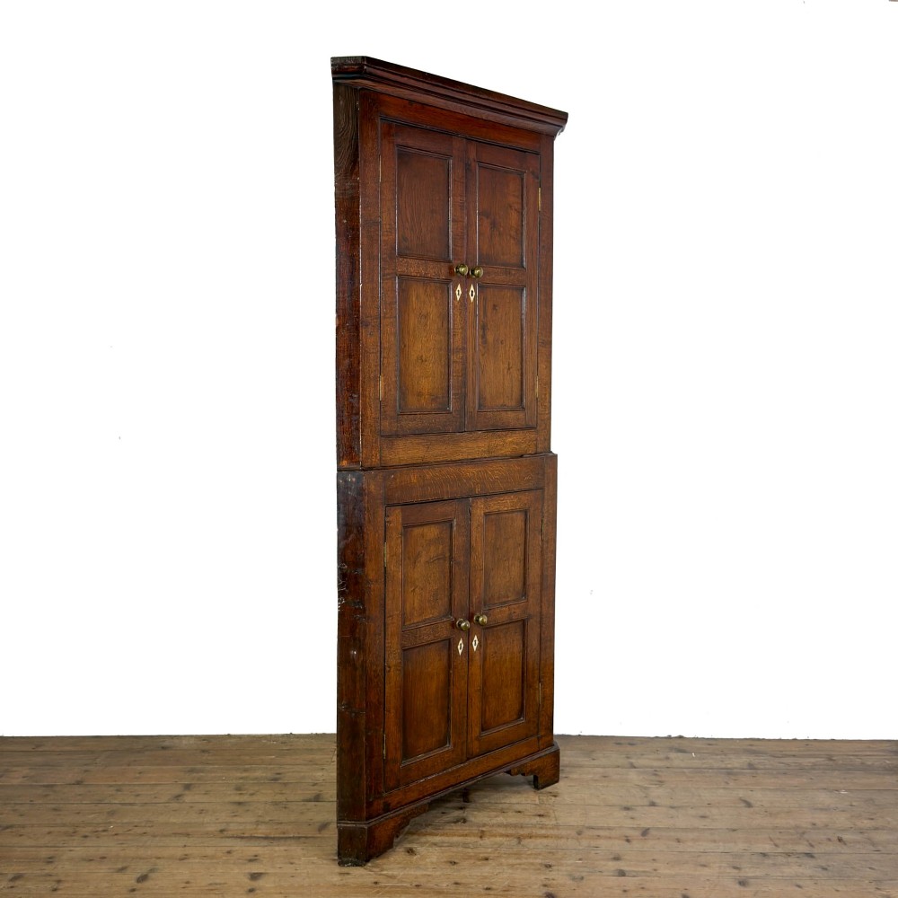 Antique Welsh 18th Century Oak Corner Cupboard View VII