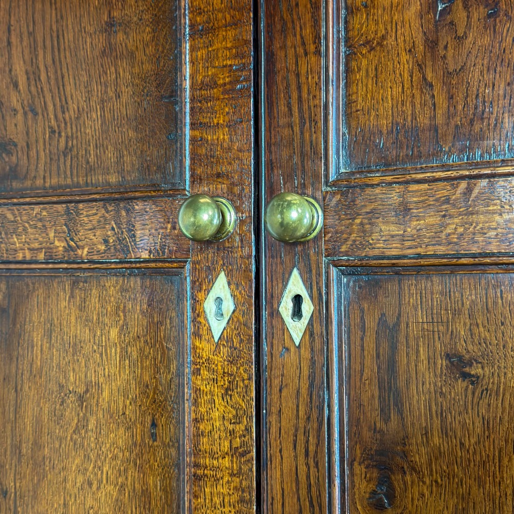 Antique Welsh 18th Century Oak Corner Cupboard View XI