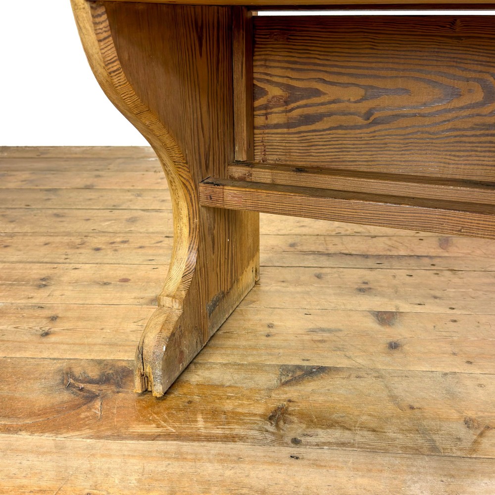 Antique Pine Chapel Pew View III