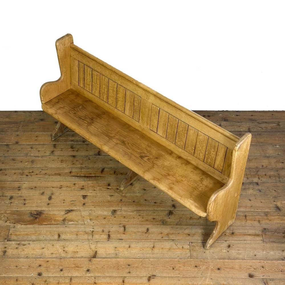 Antique Pine Chapel Pew View IV