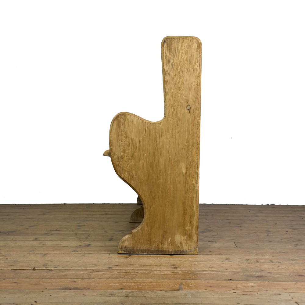 Antique Pine Chapel Pew View V