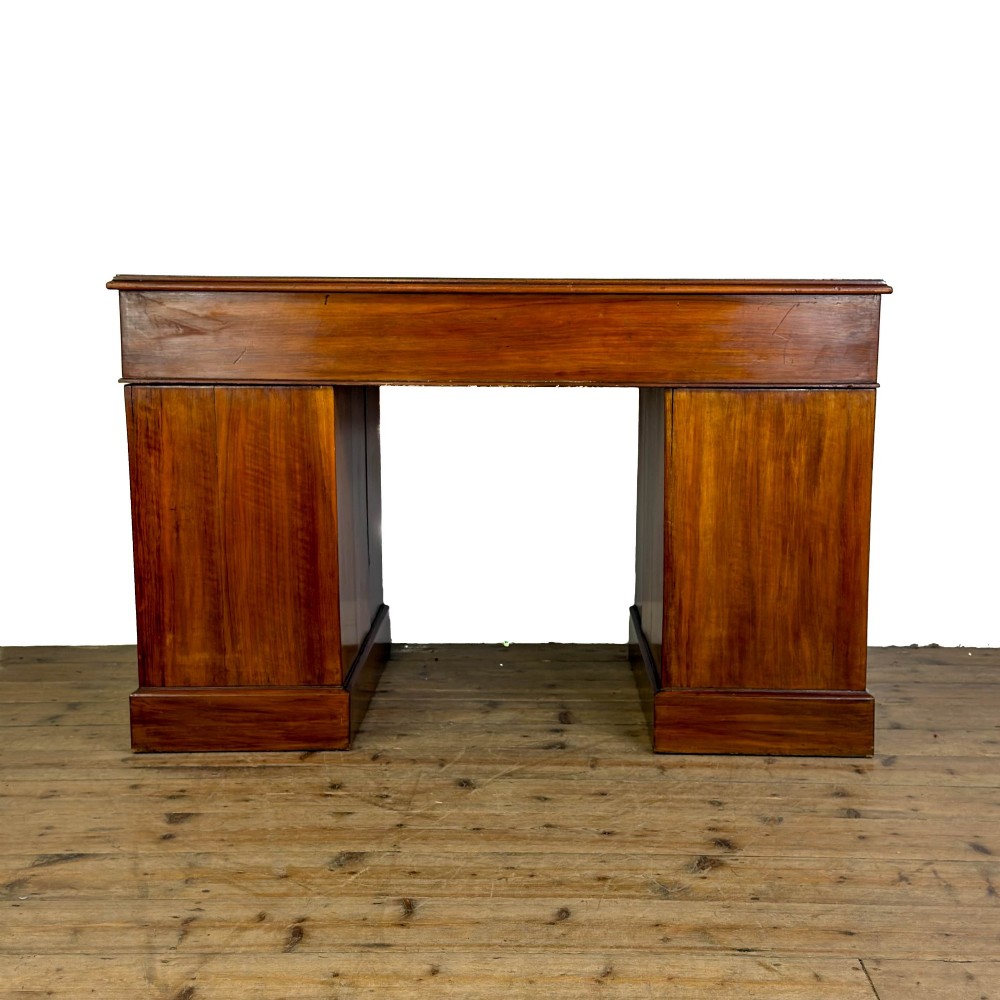 Antique Oak Pedestal Desk View VII