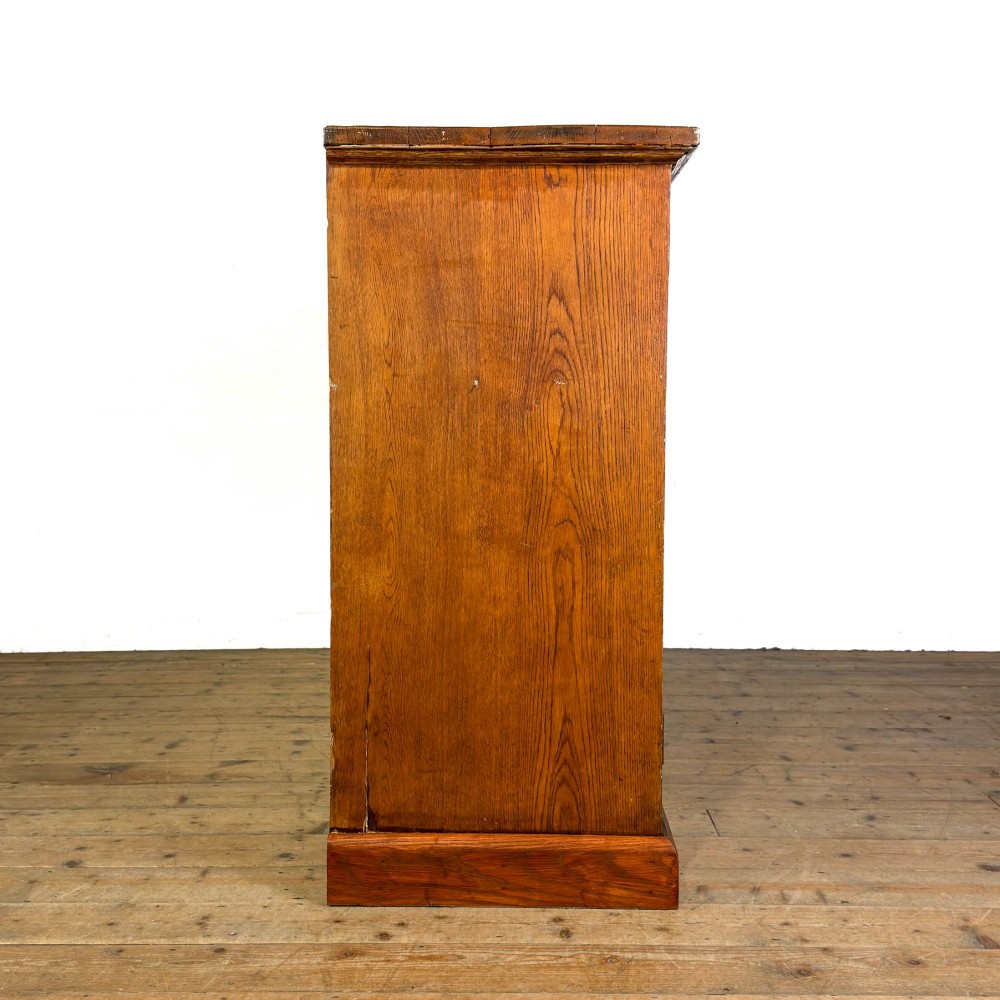 Antique Large Oak School Cupboard View X