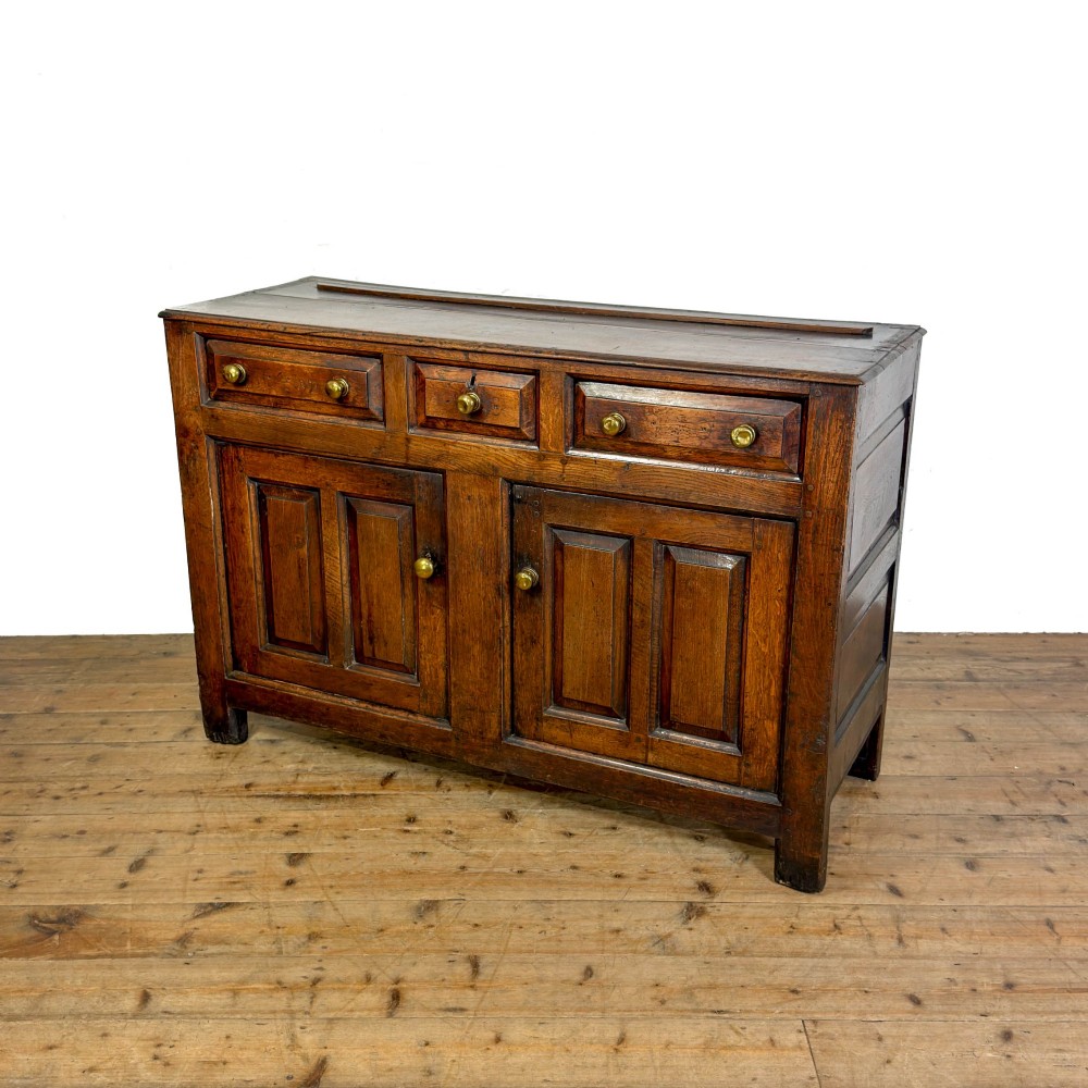 Antique 18th Century Welsh Oak Dresser Base View II