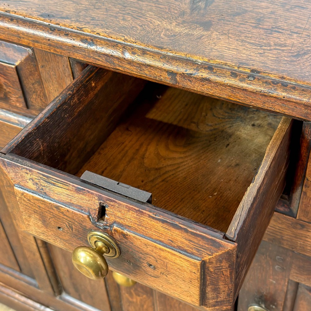 Antique 18th Century Welsh Oak Dresser Base View IX