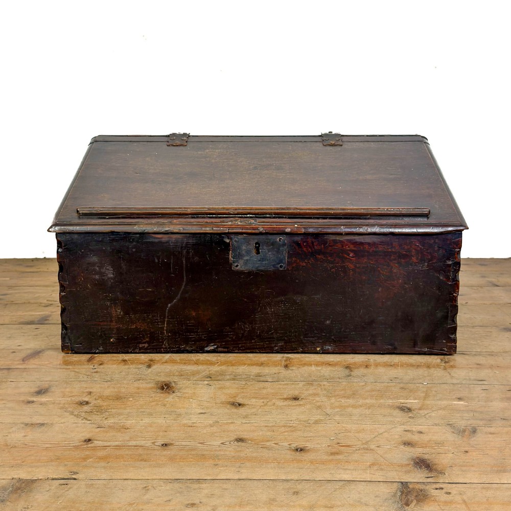 Antique Early Oak Bible Box