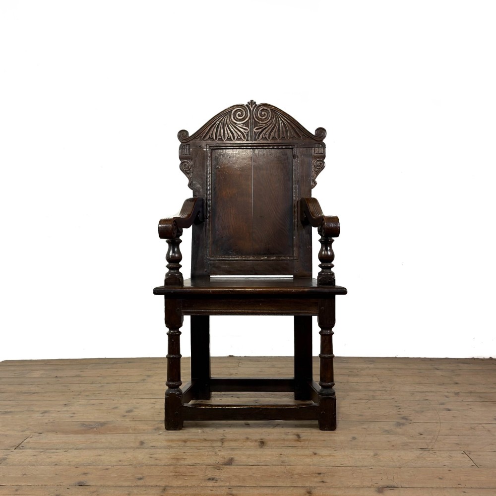 Antique Pair of Wainscot Chairs View X