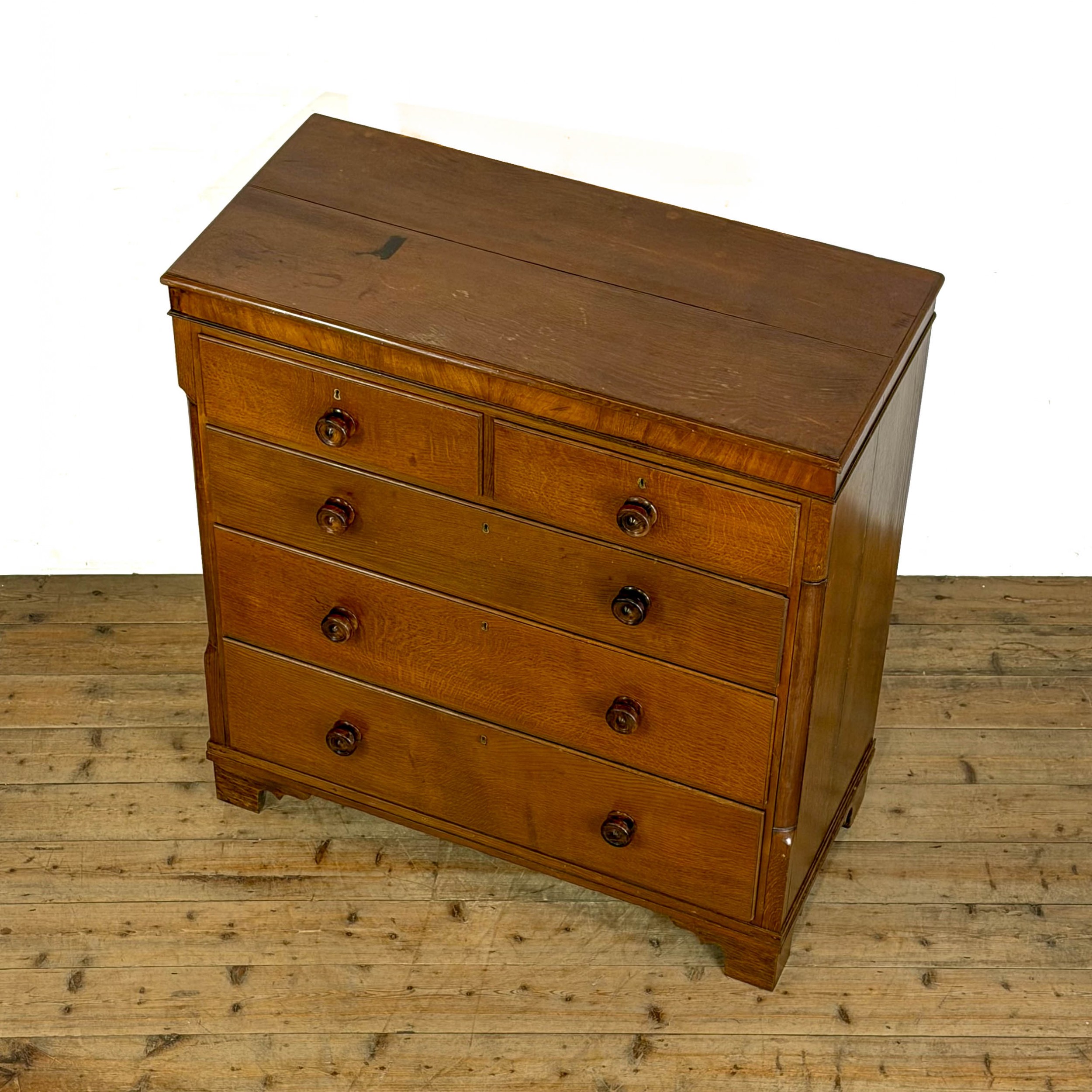 Antique 19th Century Oak Chest Of Drawers