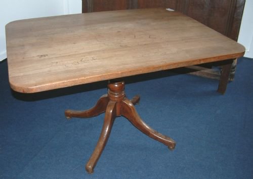 Rustic Elm Top Country Table