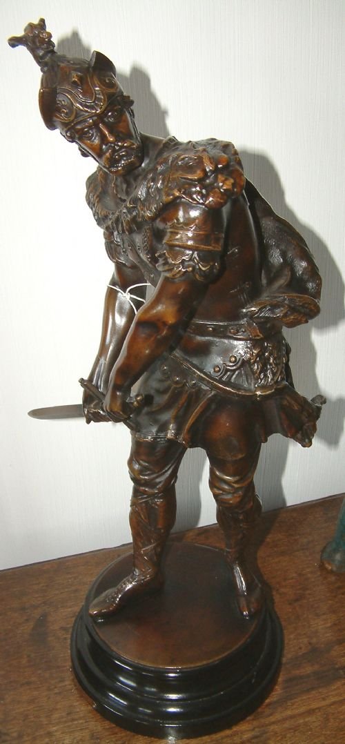 Spelter Figure of Warrior