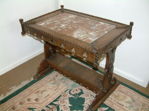 Oak Gothic Table