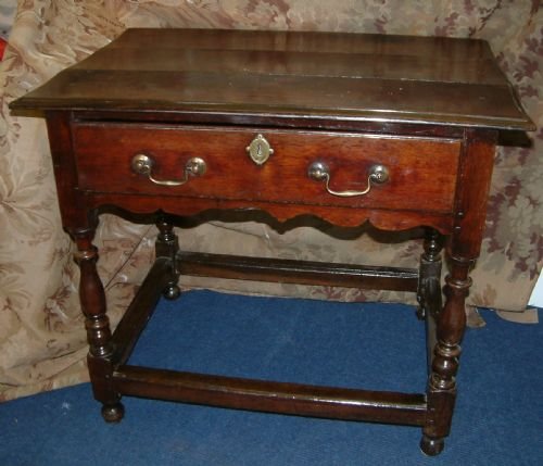 Antique Early Oak Side Table