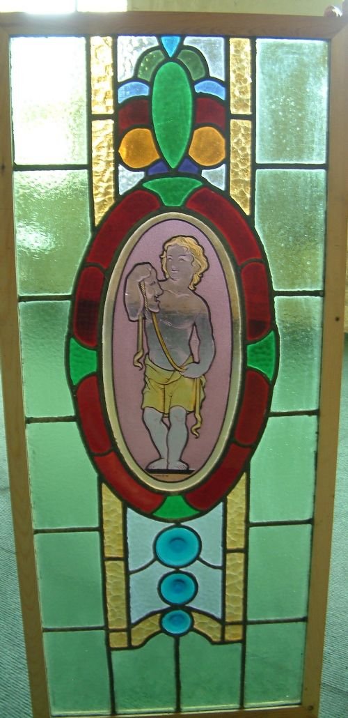 Painted and Stained Glass Window
