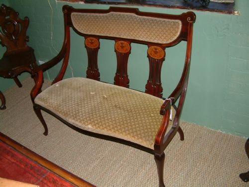 Inlaid Mahogany Sofa