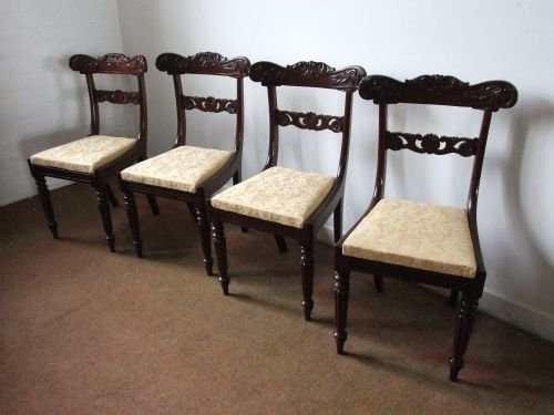 4 Mahogany Dinning Chairs