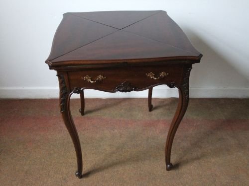 Mahogany Card Table