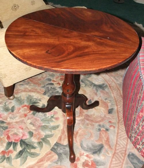 Early Mahogany Tilt Top Table