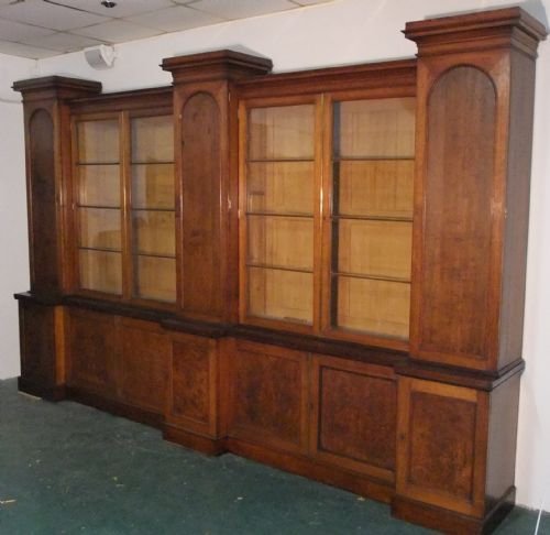 Pollard Oak Double Inverted Front Bookcase