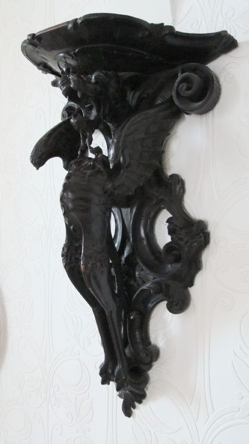 Carved European Winged Dragon Bracket