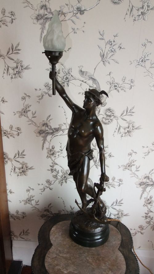 Large Bronzed Coloured Lamp