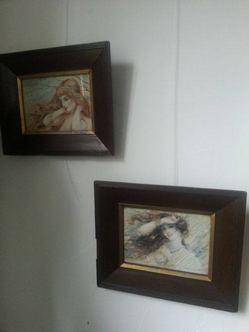 Pair of Water Colours Signed by Sydney Carter