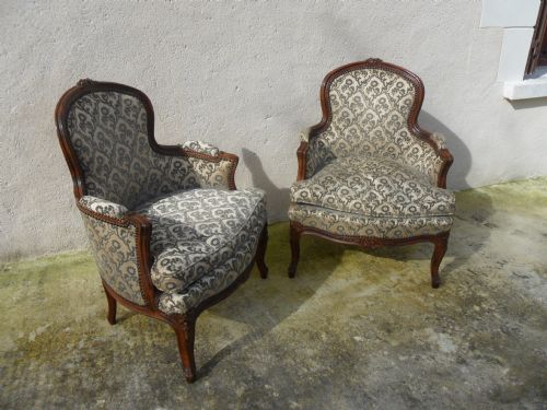 Pair Louis Style  Armchairs