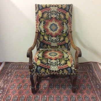 Walnut Baroque Style Chair