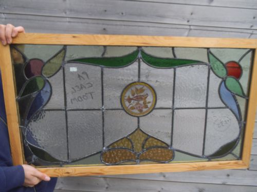 Hand Painted Bird Window