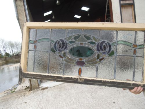 Art Noveau Leaded Glass Window