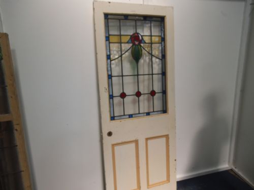 Leaded Glass Rose Door with Excellent Colours