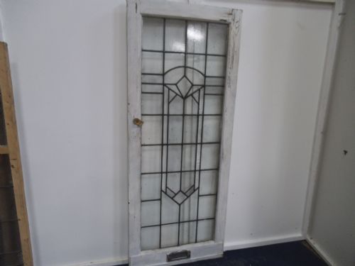 Clear Leaded Glass Door