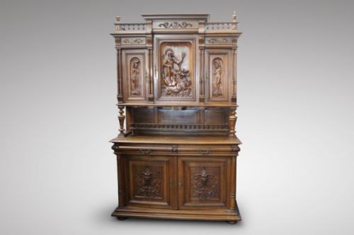 Very Impressive Carved French Cupboard Bookcase