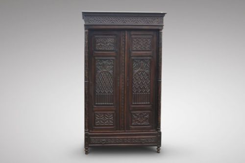 A Fabulous Gothic Oak Cupboard