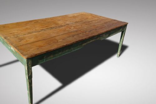 Fabulous Large Pine French Table and Two Benches