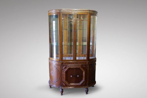 Superb Very Unusual Jacobean Style China Cabinet