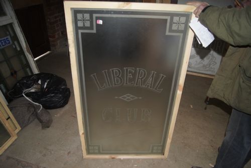 Etched and Cut Glass Window (Liberal Club)