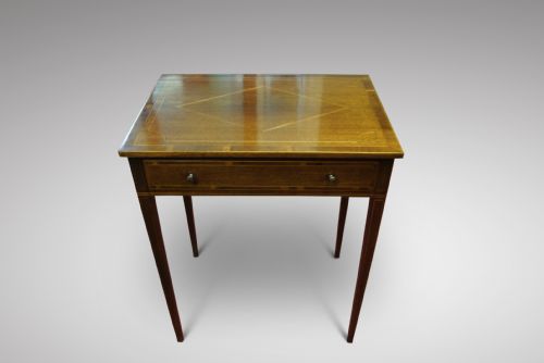 A Charming Inlaid Mahogany Side Table