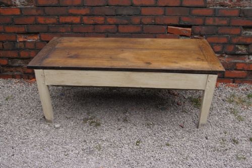 A Substantial Oak Country French Coffee Table
