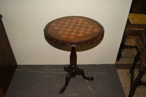 Good Quality Victorian Chess Table