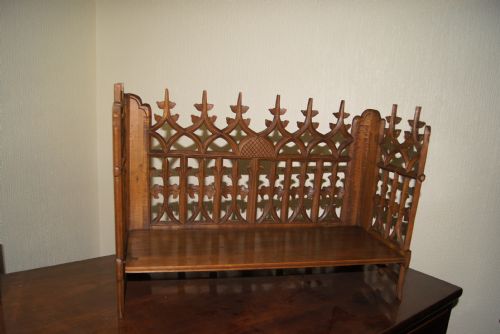 A Fine Carved and Fretted Bookrack