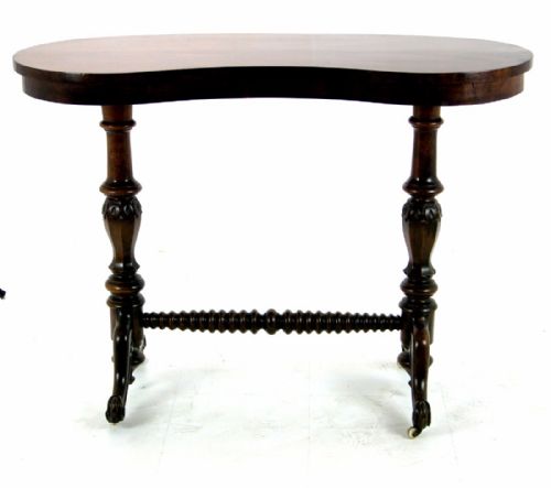 Fabulous Unusual Early Victorian Kidney Shaped Side Table